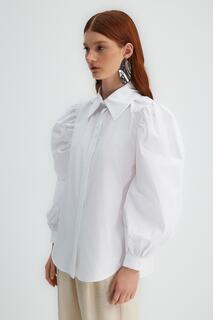 Рубашка – белая – стандартного кроя Trendyol Modest, белый