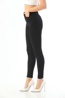 Женские черные узкие брюки из лайкры с высокой талией длиной до щиколотки Bike Life, черный