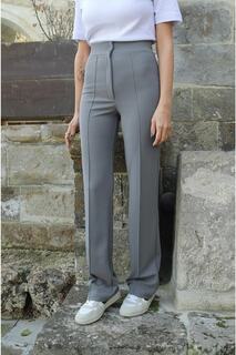 Женские широкие брюки из лайкры VOLT CLOTHİNG, серый