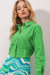 Рубашка – зеленая – стандартного кроя Trend Alaçatı Stili, зеленый