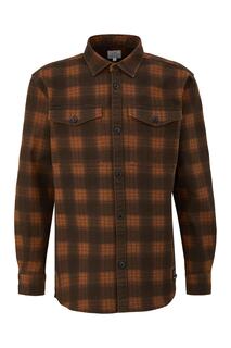 Рубашка - Коричневая - Классический крой QS by s.Oliver, коричневый