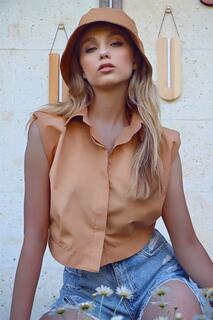 Рубашка - Коричневая - Классический крой Trend Alaçatı Stili, коричневый
