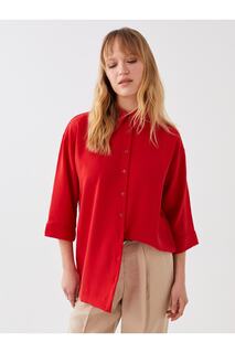 Рубашка - Красная - Oversize LC Waikiki, красный