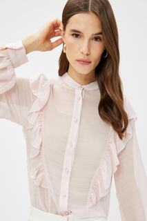 Рубашка - Розовая - Классический крой Koton, розовый
