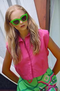 Рубашка - Розовая - Классический крой Trend Alaçatı Stili, розовый