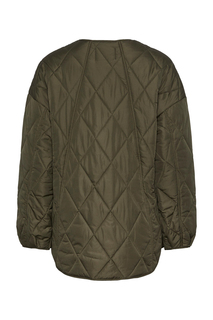 Куртка - Коричневый - Классический крой PIECES, коричневый