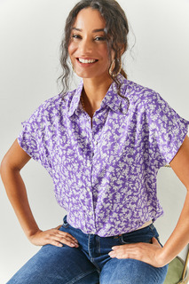 Рубашка - Фиолетовый - Классический крой Olalook, фиолетовый