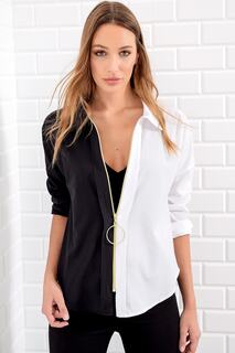 Рубашка – черная – стандартного кроя Trend Alaçatı Stili, черный
