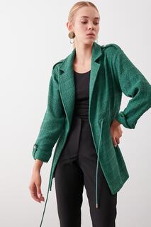 Куртка со сборкой на талии Vitrin, зеленый