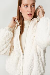Женская белая куртка Koton, экрю