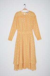 Женское горчичное платье İpekyol, желтый Ipekyol