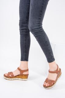 Светло-коричневые женские сандалии Fox Shoes, коричневый
