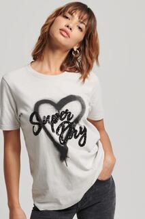 Футболка - Темно-синяя - Классический крой SUPERDRY, темно-синий