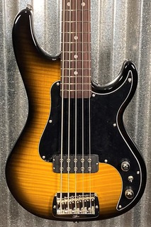 Басс гитара G&amp;L USA Kiloton 5 String Bass Flame Top 2 Tone Sunburst &amp; Case #7357 G&L