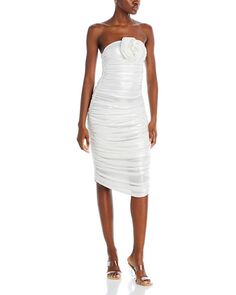 Платье без бретелек Roxane со сборками BAHIA MARIA, цвет White