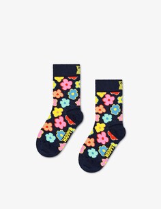 Цветочные носки Happy Socks, черный