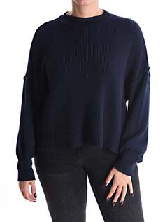 Ребристый свитер, темно-синий NO Brand