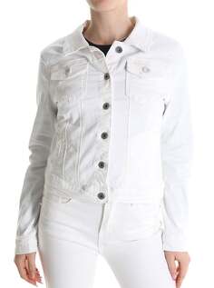 Джинсовая куртка с воротником, хлопковая куртка на пуговицах с карманами, белый NO Brand