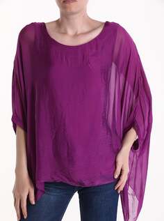 Шелковая блузка, пурпурный NO Brand