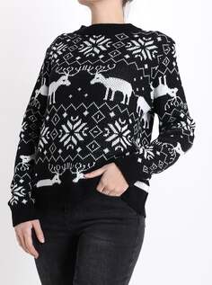 Рождественский свитер, черный NO Brand