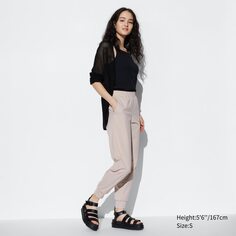 Ультраэластичные спортивные брюки airism UNIQLO, слоновая кость