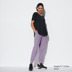 Ультраэластичные спортивные брюки airism UNIQLO, фиолетовый