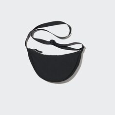 Мини-сумка с загругленным наплечом UNIQLO, черный