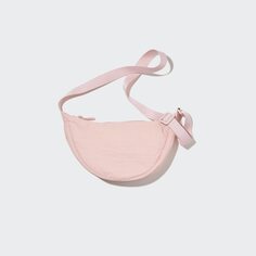 Мини-сумка с загругленным наплечом UNIQLO, розовый