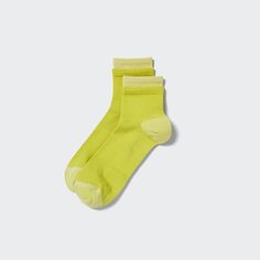 Короткие спортивные носки UNIQLO, желтый