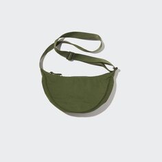 Мини-сумка с загругленным наплечом UNIQLO, оливковый