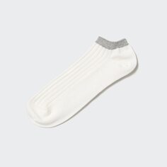 Короткие носки (ребристые) UNIQLO, белый