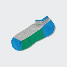Короткие носки (цветной блок) UNIQLO, серый
