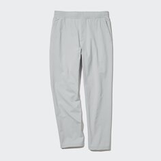 Ультра-эластичные зауженные брюки DRY-EX UNIQLO, светло-серый