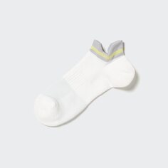 Спортивные короткие носки с цветным блоком UNIQLO, белый