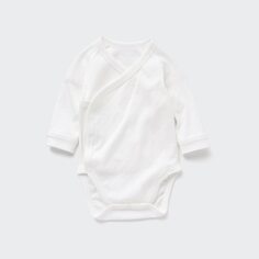 Боди с длинными рукавами, 1 шт. UNIQLO, молочный