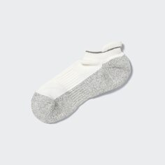 Спортивные короткие носки с ворсовой подкладкой UNIQLO, молочный