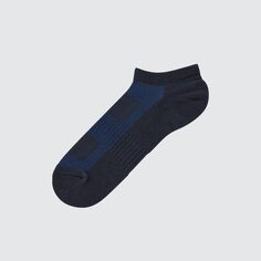 Короткие носки из ворсовой сетки UNIQLO, темно-синий