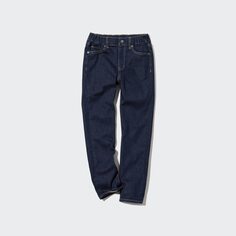Мягкие джинсы KIDS Ultra Stretch (без застежек) UNIQLO, синий