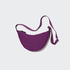 Круглая мини-сумка на плечо UNIQLO, фиолетовый