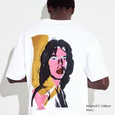 Коллажи Энди Уорхола UT (оверсайзная футболка с короткими рукавами и рисунком) UNIQLO, белый