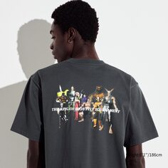 Fighting Game Legends UT (футболка с коротким рукавом и рисунком) — TEKKEN UNIQLO, темно-серый