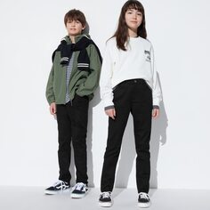 Мягкие джинсы KIDS Ultra Stretch (на молнии) UNIQLO, черный