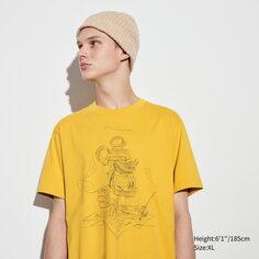 Mickey Stands UT (футболка с коротким рукавом и рисунком) UNIQLO, желтый