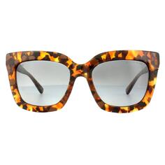 Квадратные коричневые черепахово-серые поляризованные солнцезащитные очки с градиентом Michael Kors, коричневый