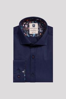 Рубашка с длинным рукавом и контрастной отделкой, ограниченная серия Steel &amp; Jelly, темно-синий