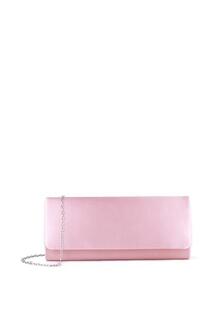 Атласная сумочка-клатч &apos;Shadow&apos; Paradox London, розовый