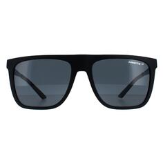Квадратные матовые черные темно-серые поляризованные солнцезащитные очки Chapinero AN4261 Arnette, черный