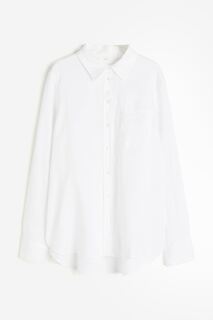 Рубашка H&amp;M Linen, белый H&M