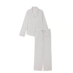 Комплект пижамный Victoria&apos;s Secret Modal Long, 2 предмета, светло-серый