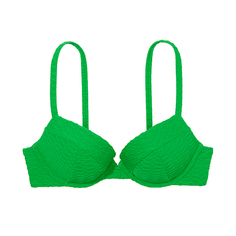 Топ бикини Victoria&apos;s Secret Swim Mix &amp; Match Sexy Tee Push-Up Fishnet, зеленый